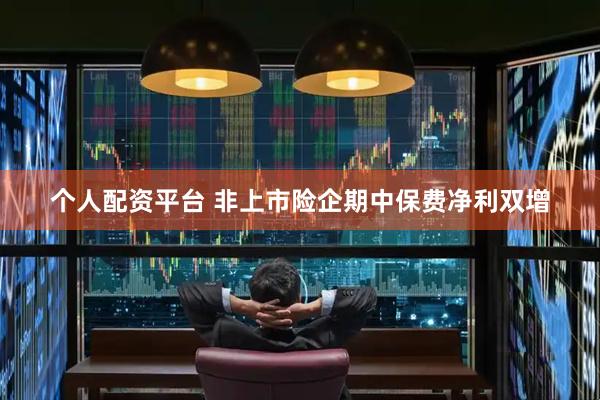 个人配资平台 非上市险企期中保费净利双增